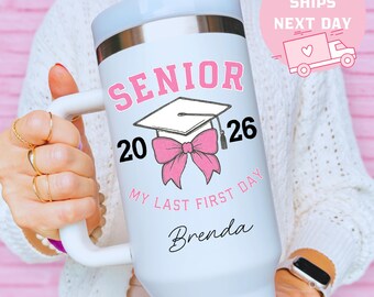 Senior Graduation Cup, Class of 2026 Tumbler, Personalized Graduation Gift, Senior 2026 Cup, High School Graduate, Custom Name Tumbler