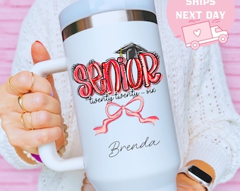 Senior Graduation Cup, Personalized Senior Cup, Class of 2026 Cup, High School Graduation, Graduation Gift, Senior Year, Custom Name Cup