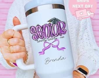 Senior 2026 Personalized Tumbler, Graduation Cup, Class of 2026 Gift, High School Graduate, College Bound, Senior Celebration, Name Cup