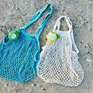 French Market Bag,Shopping Bag,Reusable Grocery Bag,Produce Bag,Cotton Mesh Tote,Farmers Market Bag,Net Bag,Zero Waste Living,Crochet bag