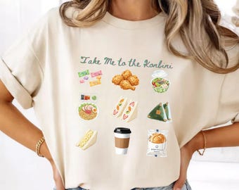 Take Me to the Konbini Tee, Japanese Food Shirt, Harajuku Fashion, Japan Vintage t shirt, Japanese Streetwear, Unisex Comfort Colors Shirt