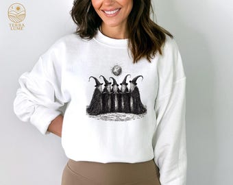 Funny Witch Sweatshirt, Girls Will Be Girls, Spooky Halloween Hoodie
