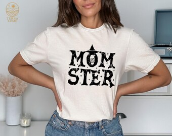 Momster Halloween Shirt, Funny Spooky Mom Tee