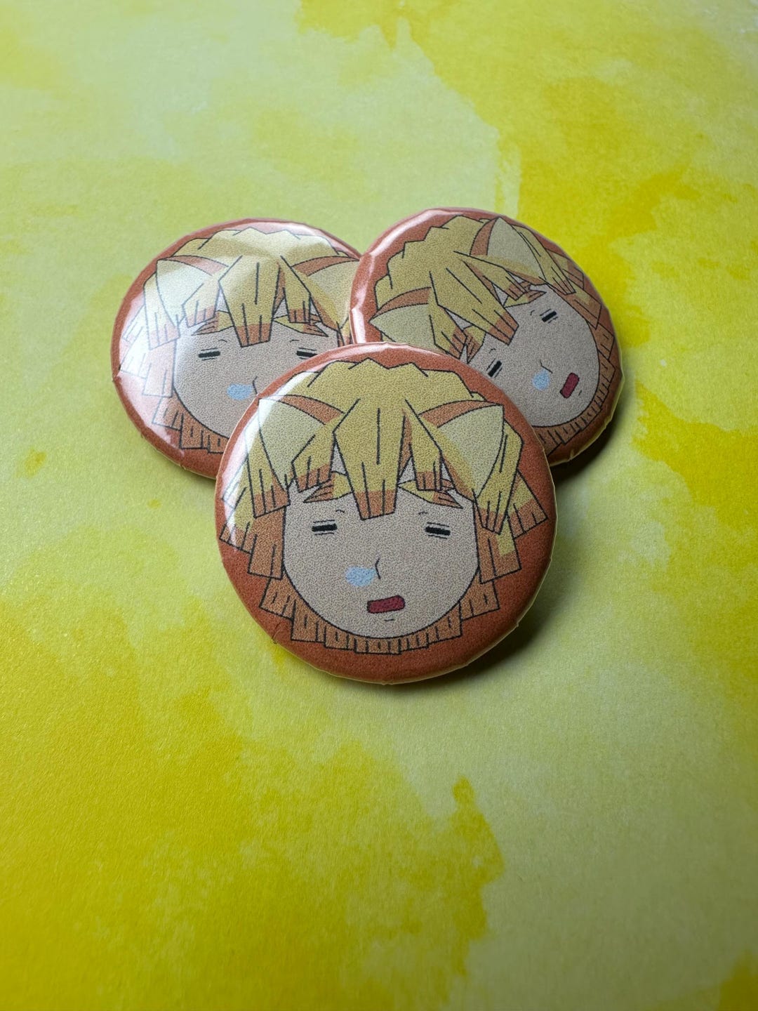 Demon Fighter Group Cat Pin Buttons - Etsy