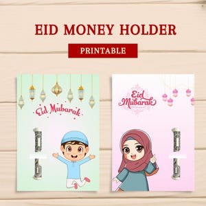 Kids Eid Money Holder: Printable Gift Envelope (PDF Download, 4x6 & 5x7in