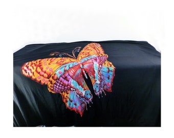 Butterfly Fabric Panel 64x38 inches Stretchy Slinky