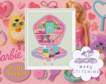 PollyPocket Sleepover PDF DIGITAL Cross Stitch Pattern