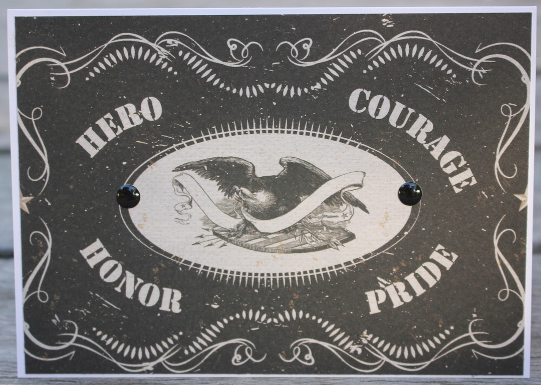 Military Card, Military Hero Thank You Card, Honor Flight Card