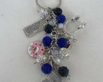High School Themed Keychain, College Themed Keychain, School Backpack Keychain, Purse Keychain, Purse Accessory, Tote Bag Keychain