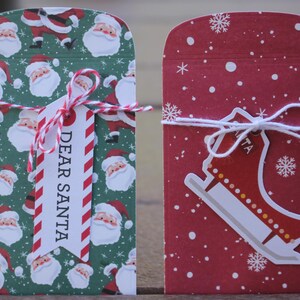 Christmas Gift Card Holders,  Santa Claus Gift Card Holder, Snowflakes Gift Card Holder, Christmas Stocking Stuffers