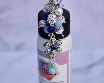 Glue Bottle Topper-Mosaic Flower, Glue Bottle Dangle,Beaded Glue Bottle Topper, Beaded Glue Dangle