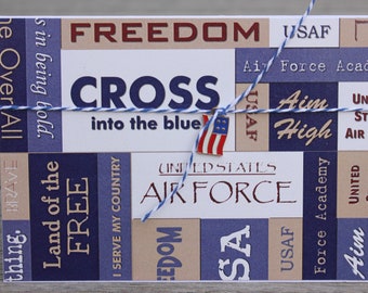 Air Force Thank You Card, Military Thank You Card, Air Force Veteran Thank You Card