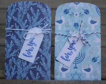 Hanukkah Gift Card Holders, Hanukkah Icons Gift Card Holders, Holiday Gift Card Holders