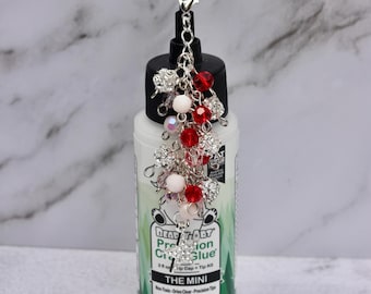 Bearly Art Glue Bottle Topper-Rhinestone Star Charm, Glue Bottle Dangle, Glue Bottle Jewelry, Crafters Gift, Scrapbooking Gift