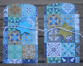 Hanukkah Gift Card Holders, Hanukkah Quilt Gift Card Holders, Holiday Gift Card Holders