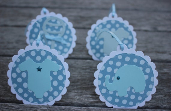 Gift Tag - Spotty Blue Baby Gift Tag - Spotty Blue Baby