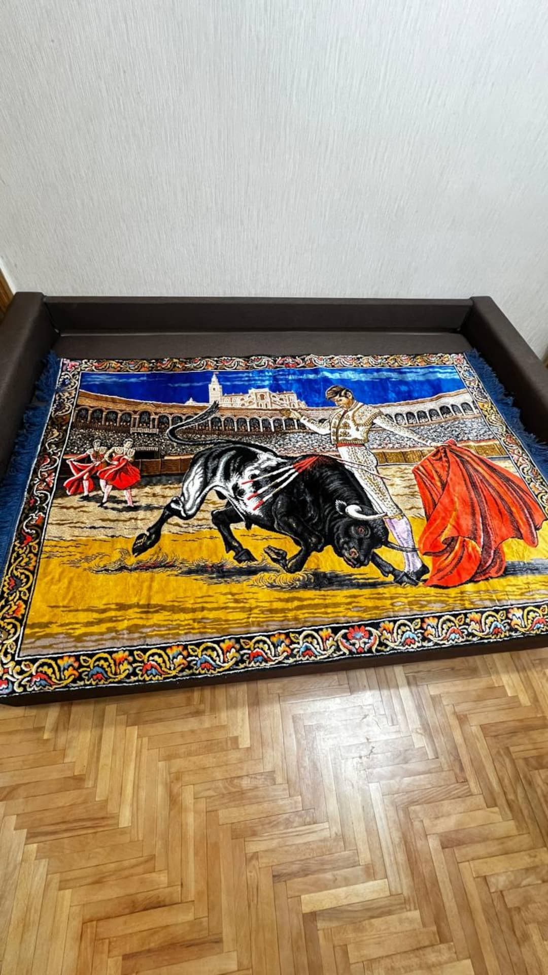Vintage Bullfighting Tapestry: Matador Spain Scene - Etsy