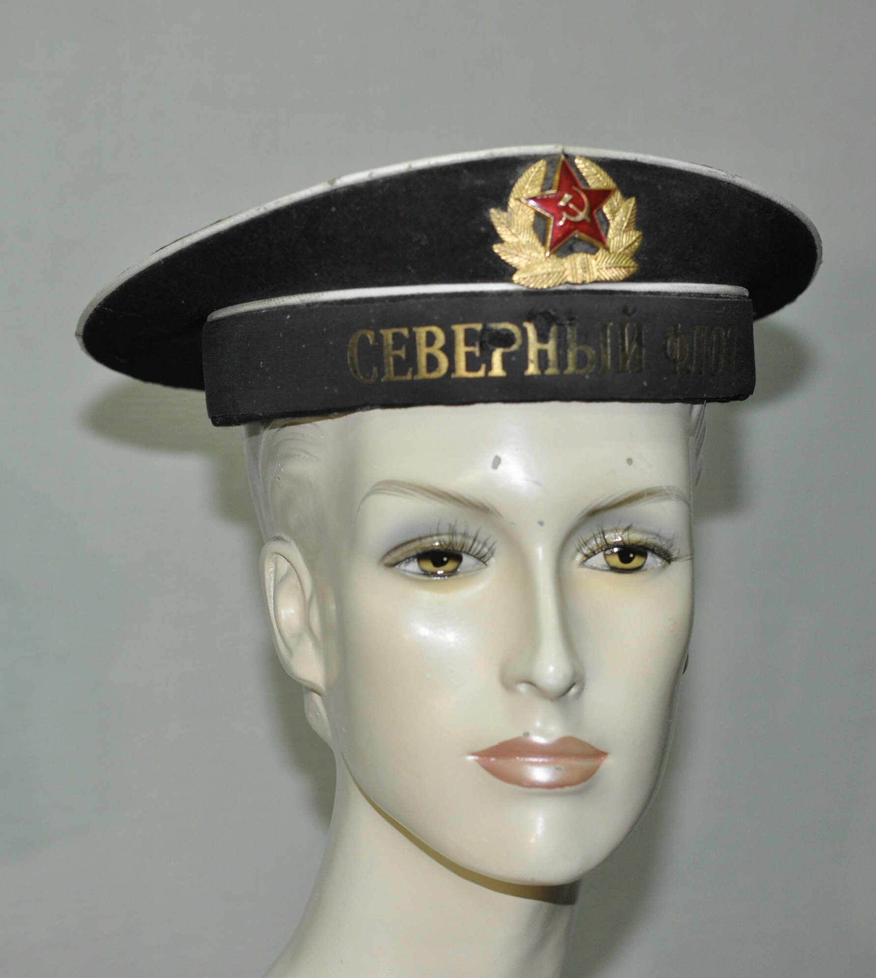 Vintage Soviet Original USSR Sailor's Cap/russian Sailor's