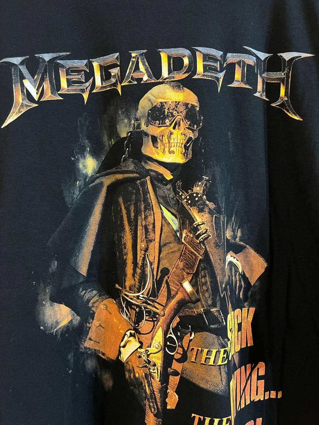 Megadeth T Shirt Mens 2 XL Black the Sick the Dying and the Dead