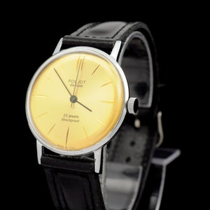 ultra very slim pOLJOT DE LUXE vintage USSR Russian watch 23 jewels 1MChZ