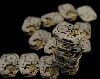 Rare a lot of 20 CIRCULAR Russian women&#39;s watch movements steampunk art cufflink