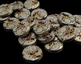 СHAIKA 16mm a lot of 20 CIRCULAR Russian women&#39;s watch movements steampunk