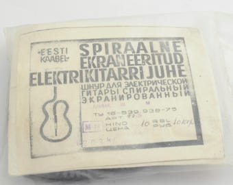 Cavo per chitarra elettrica schermato a spirale vintage anni '70