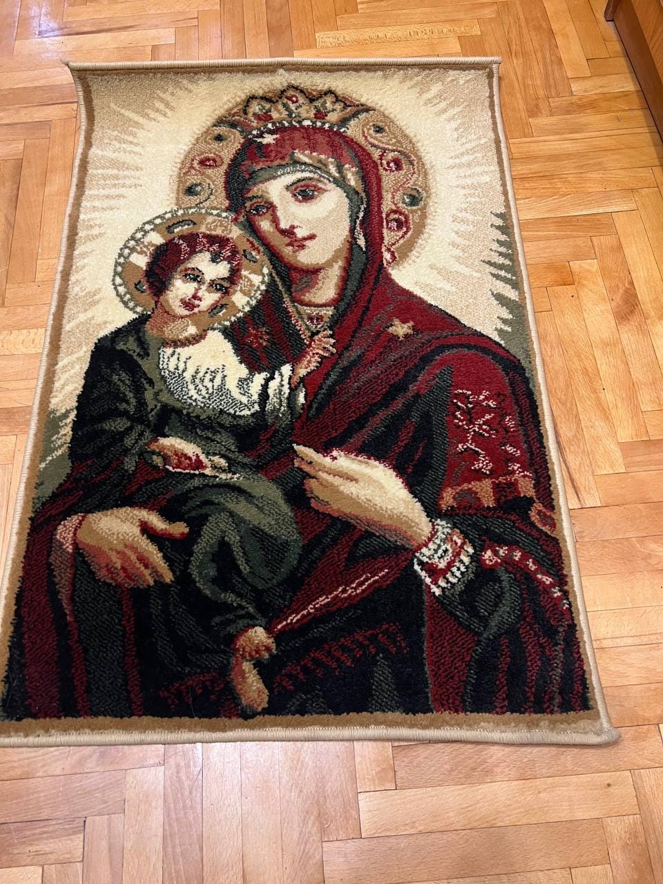 ラグ・カーペット Angeles religious painting rug blanket il_fullxfull.7427314531_iv53.jpg
