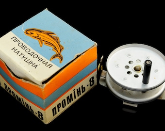 Carrete giratorio clásico Combo Carrete de pesca Promin-8 Centro soviético ruso