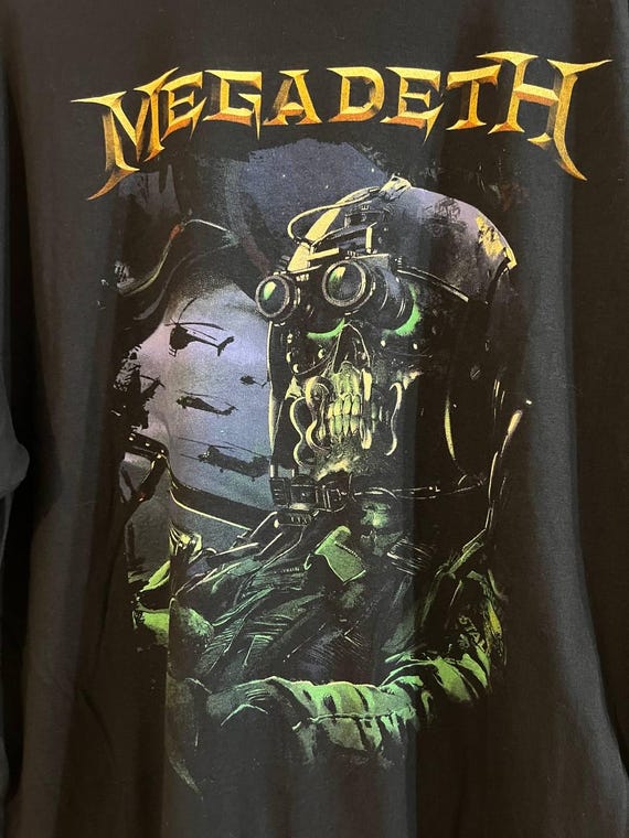 Megadeth T Shirt Mens 2 XL Black Megadeth - Helicopter 2023 Tour