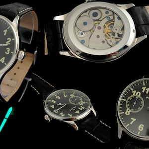 GRANDE URSS reloj de pulsera ruso Molnija Pilot STURMANSKIE URSS Esqueleto