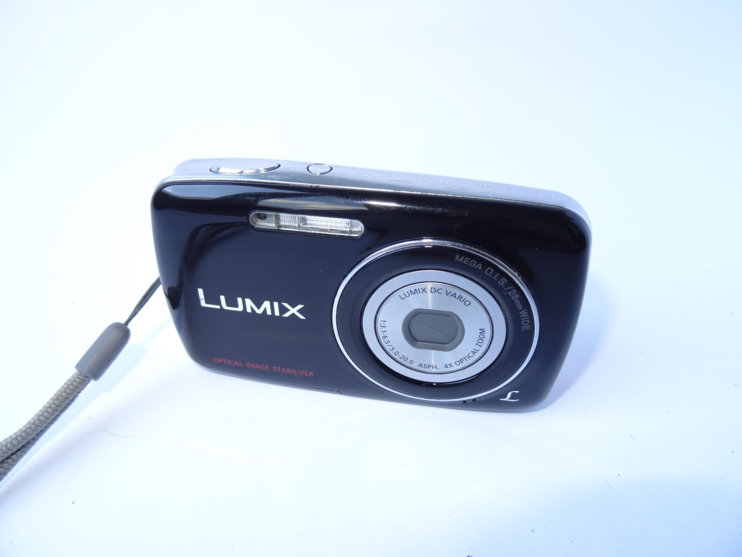 Panasonic LUMIX DMC-S1 12.1MP Digital Camera - Black With Charger