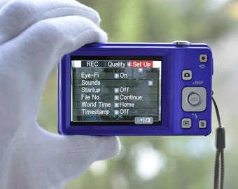 CASIO EXILIM Ex-z88 14.1MP Compact Digital Camera-blue 5X ZOOM - Etsy