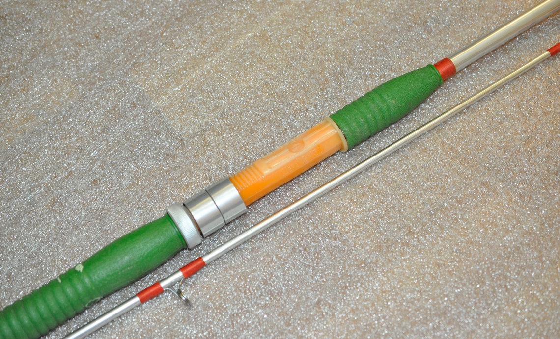 VINTAGE 1970s rUSSIAN sOVIET FISHING ROD spinning Metal heavy Etsy