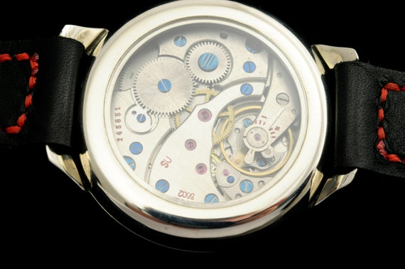 LARGE Russian wristwatch MOLNIYA Molnija Skeleton… - image 8