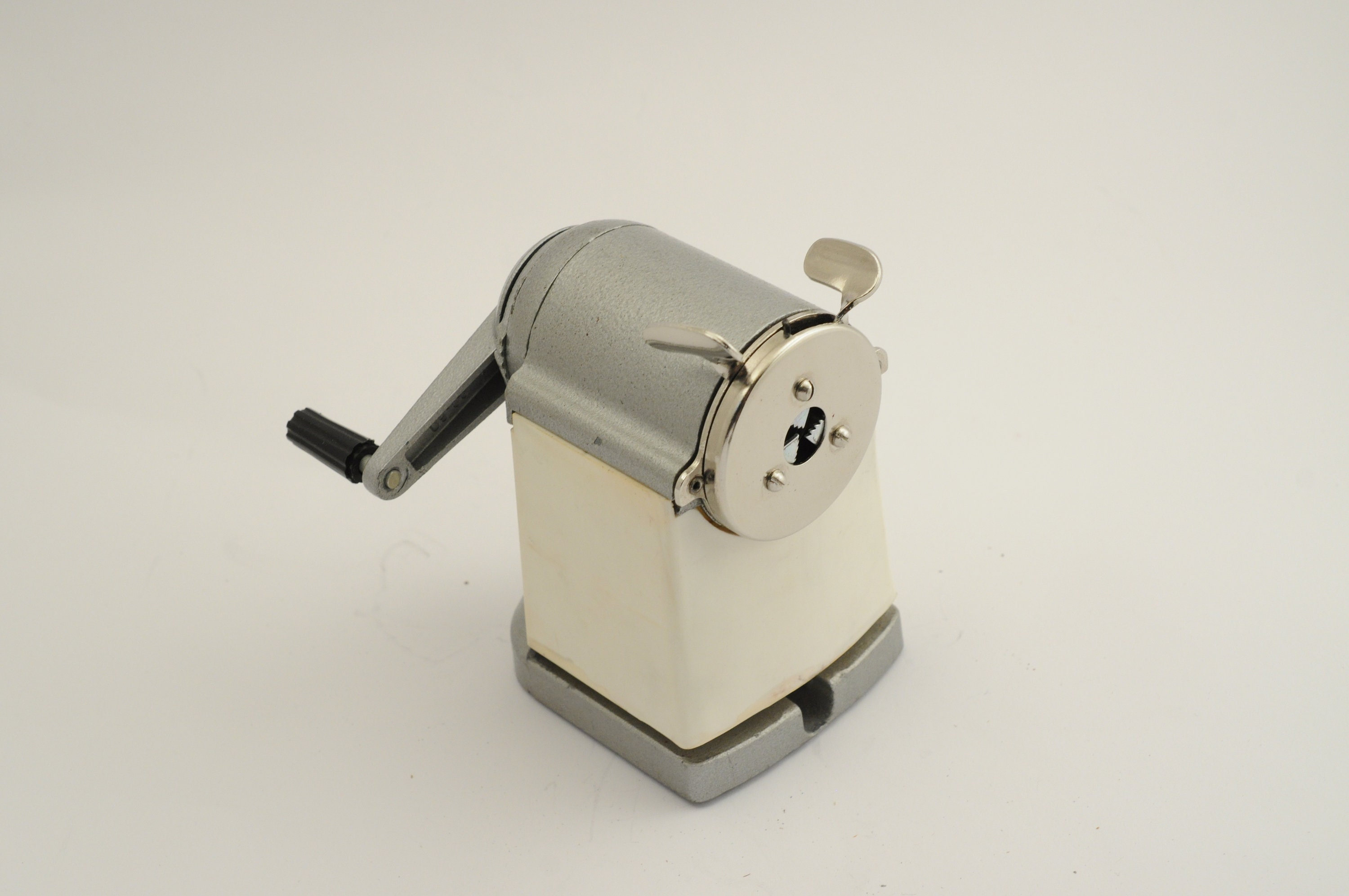 Vintage 1960s USSR Original Pencil Sharpener Metal Desktop Office