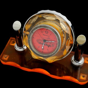 Vintage mechanic Clock Tank German Tank Panzer IV 5 Days Military Cockpit Panel