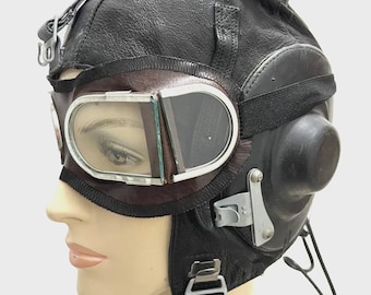 ヴィンテージセット パイロット 飛行士ヘルメット ゴーグル ソビエト