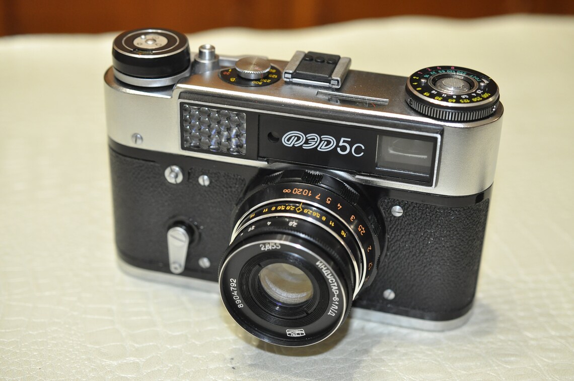FED 5s Vintage Camera Soviet Union Lens: Industar-61 L/D (2.8/55mm)., photo 4 of 5