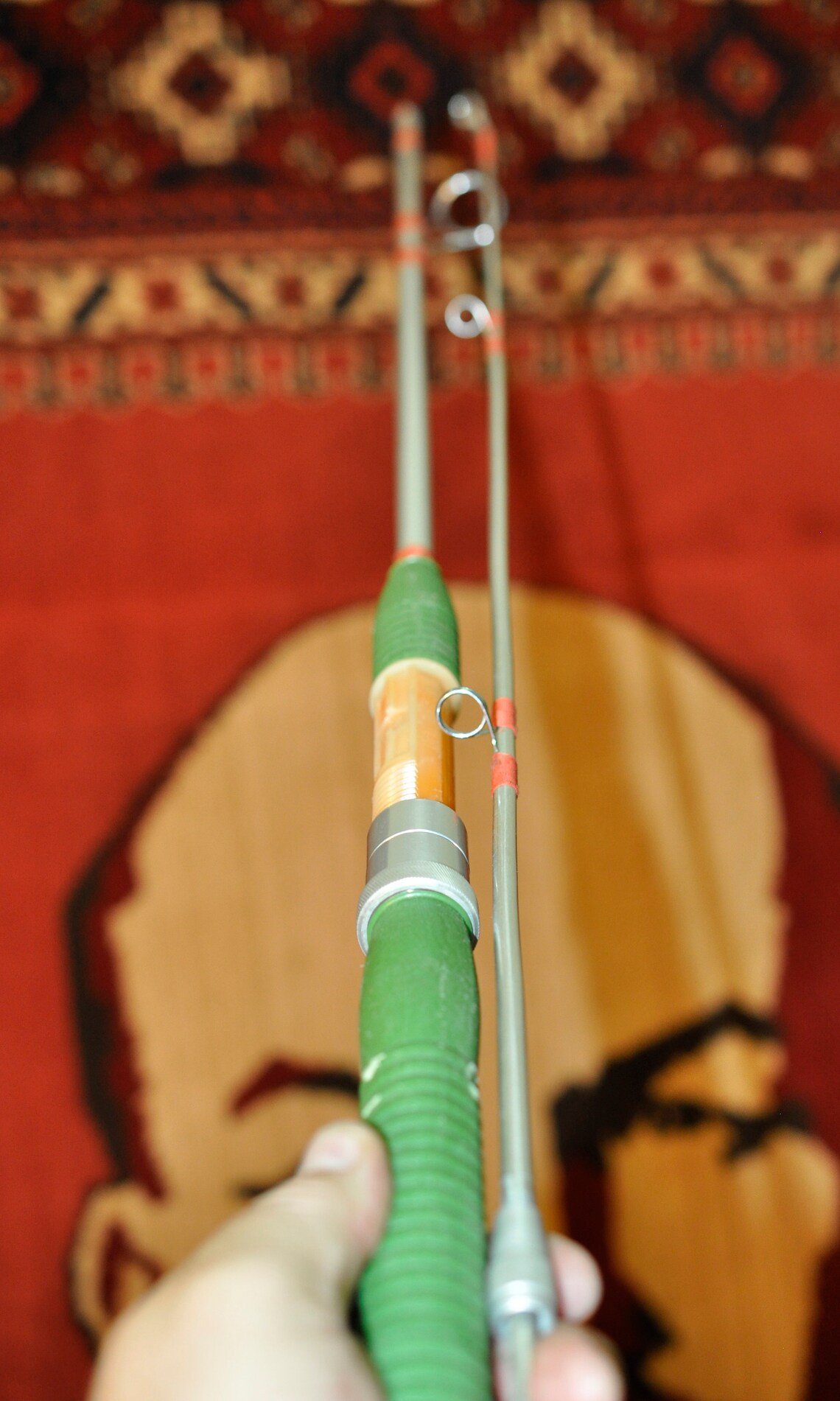 VINTAGE 1970s rUSSIAN sOVIET FISHING ROD spinning Metal heavy Etsy