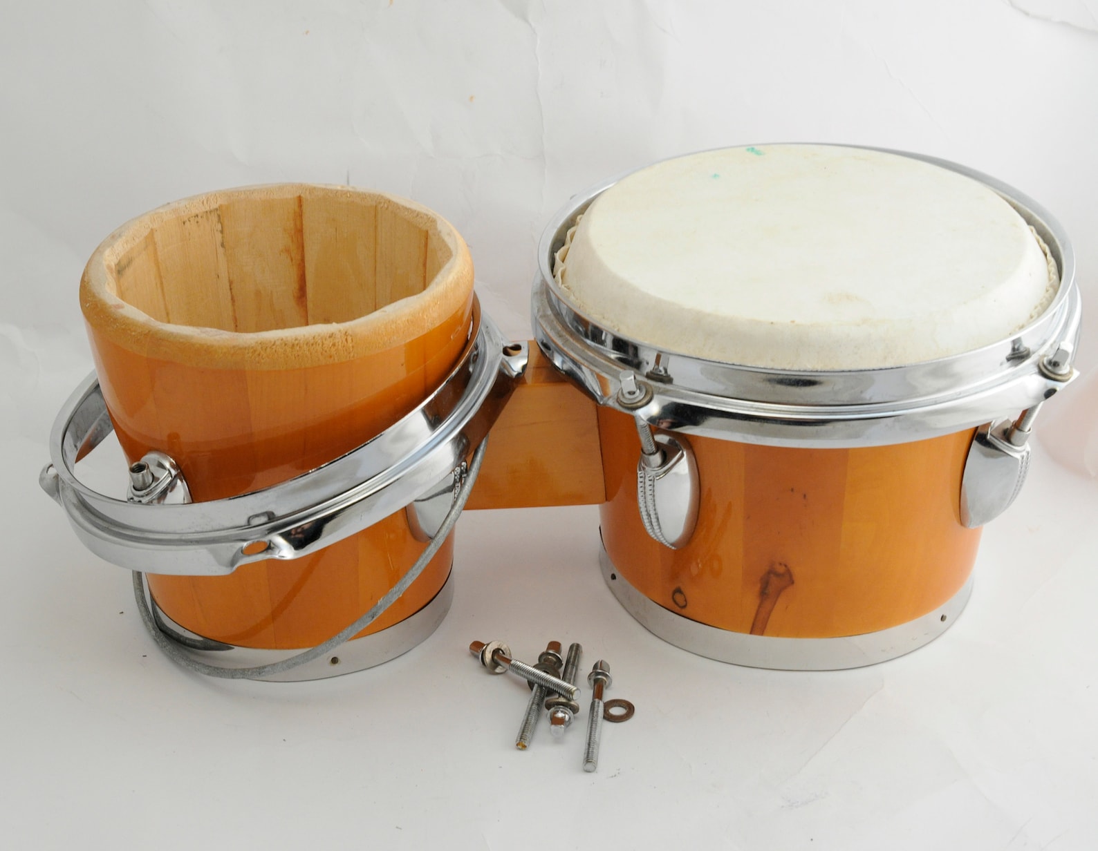 Vintage wooden Drums Bongo Musical Instruments Percussion Etsy