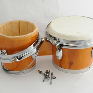 Vintage wooden Drums Bongo Musical Instruments Percussion Drums