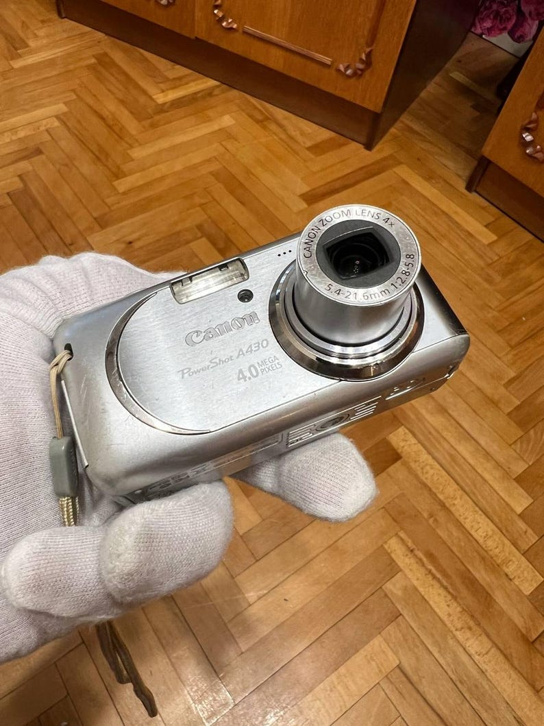 Canon Powershot A430 4.0MP Compact Digital Camera - Silver - Etsy
