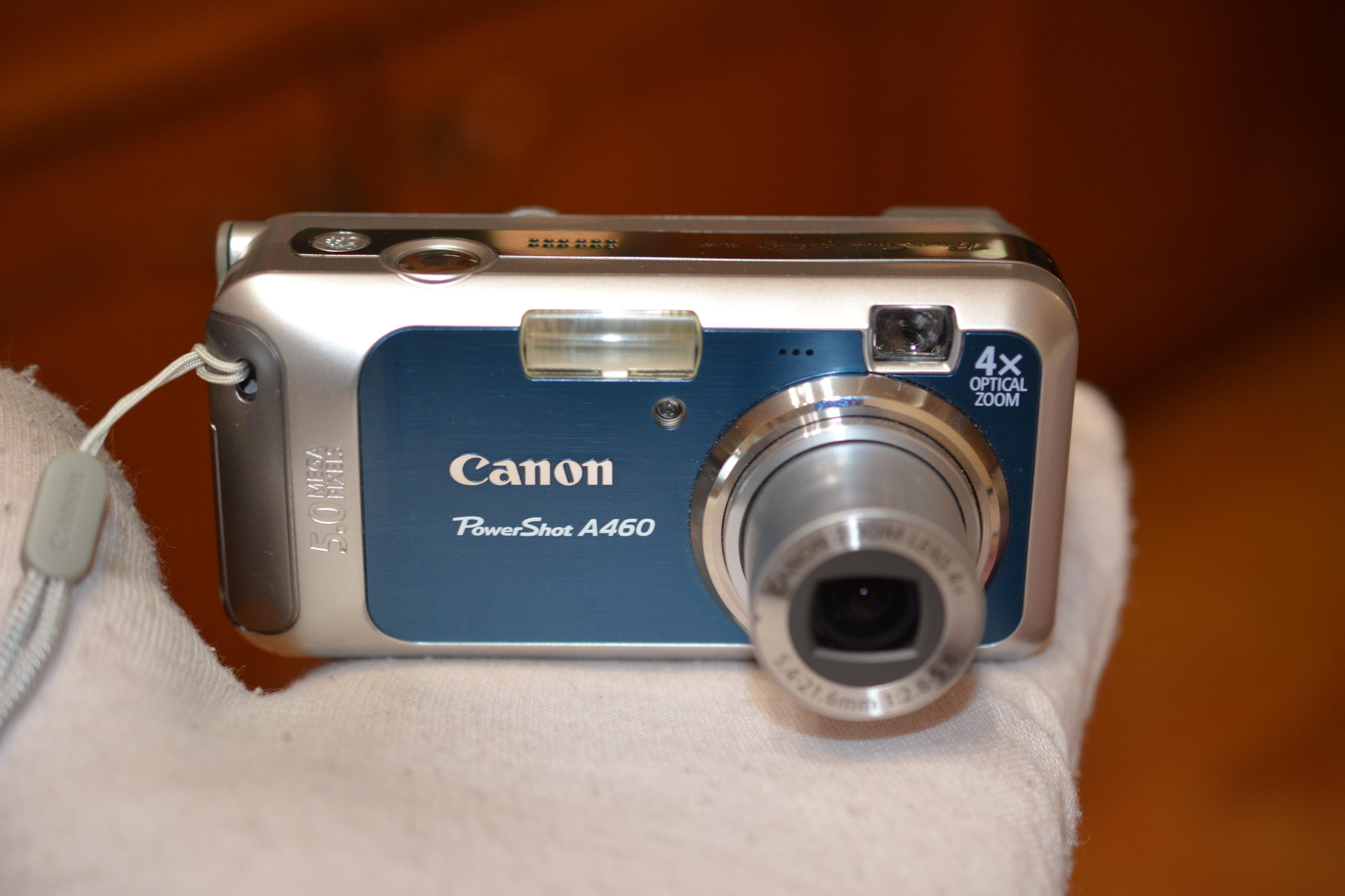 ブルー CANON PowerShot A460 コンパクトデジタルカメラ SDカード + 箱