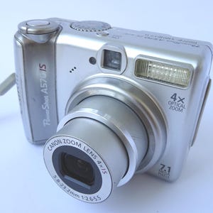 Appareil photo numérique Canon PowerShot A570 IS 7.1 Argenté testé + Carte SD 8 Go