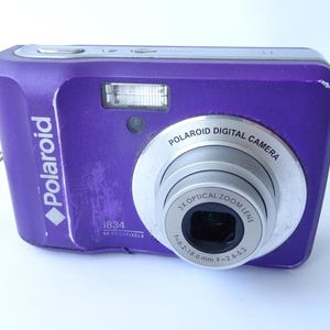 Polaroid i834 8MP 3X Optical/4x Digital Zoom Camera Purple Tested Working