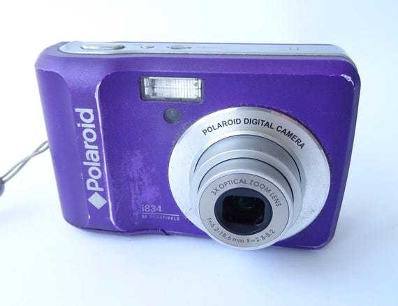 Polaroid I834 8MP 3X Optical/4x Digital Zoom Camera Purple Tested