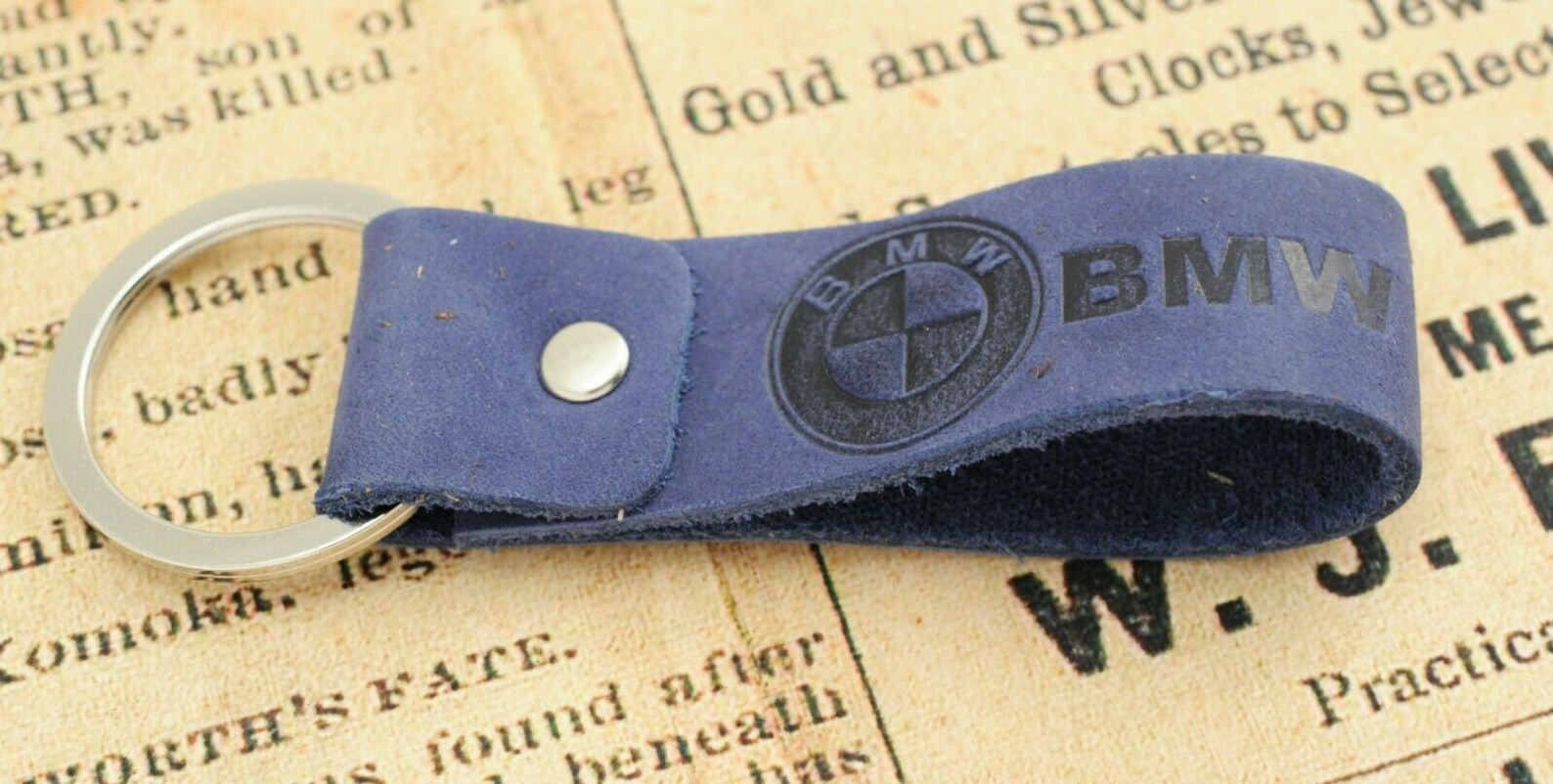 Hand made BMW car keychain keyring leather Personalised Etsy