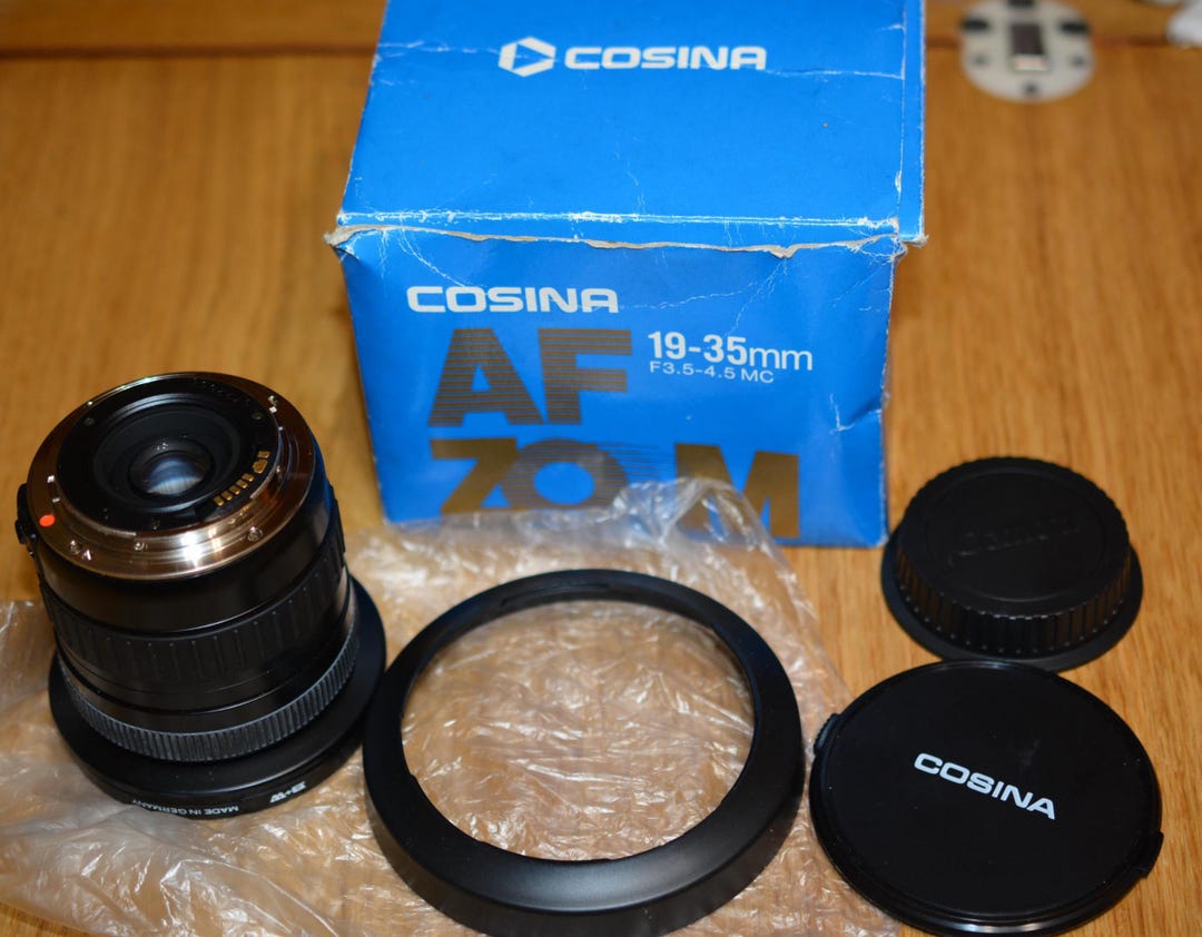 Cosina 19-35mm F3.5-4.5 MC AF Zoom Lens for Canon - Boxed - Etsy