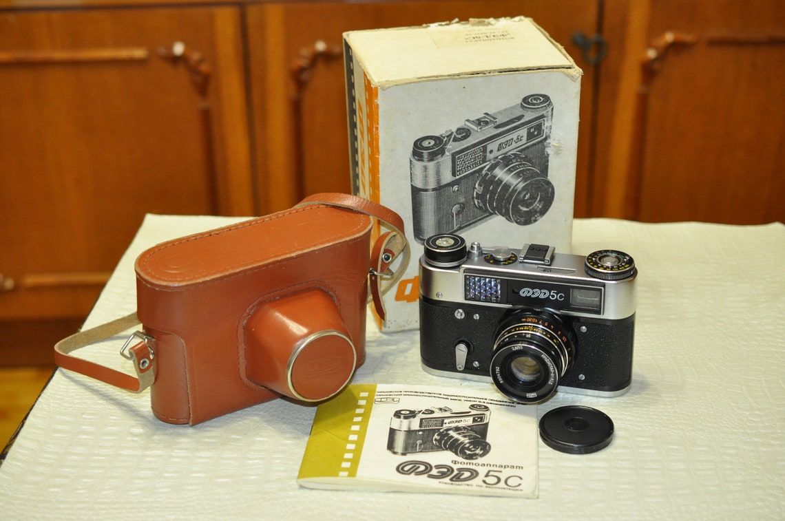 FED 5s Vintage Camera Soviet Union Lens: Industar-61 L/D (2.8/55mm)., photo 1 of 5